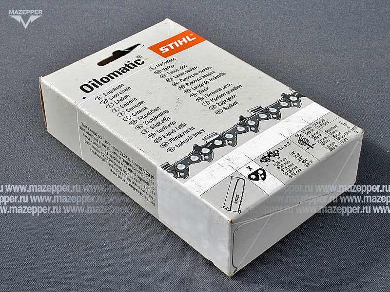 Цепь пильная 18", шаг 3/8", паз 1,6 мм., 68 зв., пила "STIHL" (STIHL) Rapid Micro Mazepper