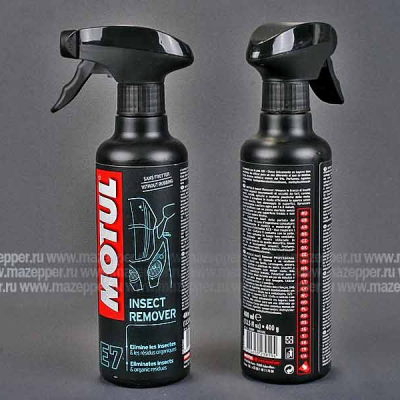 Чистящее средство "MOTUL" E7 от насекомых Insect Remover (400 мл.) Mazepper