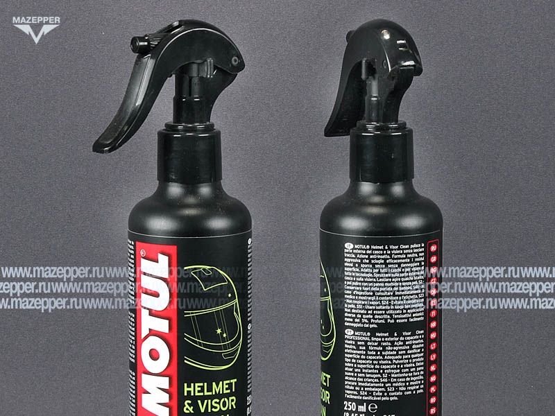 Чистящее средство "MOTUL" M1 для внешних поверхностей мотошлема Helmet & Visor Clean (250 мл.) Mazepper