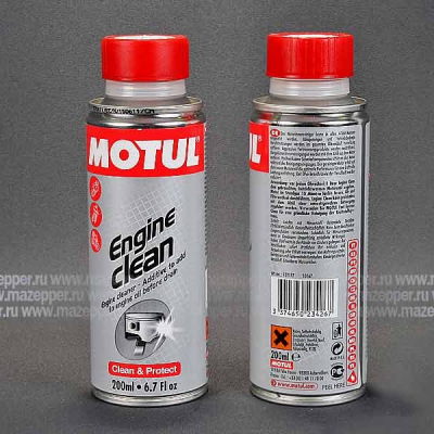 Чистящее средство "MOTUL" для промывки масляной системы мотоциклов Engine Clean Moto для (200 мл.) Mazepper