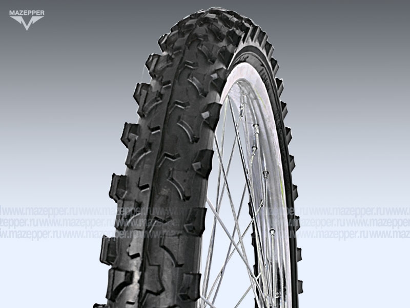 Шина вело 20" 44-406  Л-326 (без камеры) "ПЕТРОШИНА" (20х1,95) Аист, Кама, Десна (шип.) Mazepper