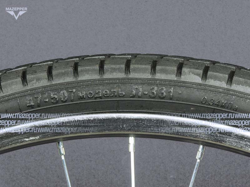 Шина вело 24" 47-507  Л-331 (без камеры) "ПЕТРОШИНА" (24х1,85) Таир, Аист, Альтаир (дорожный) Mazepper