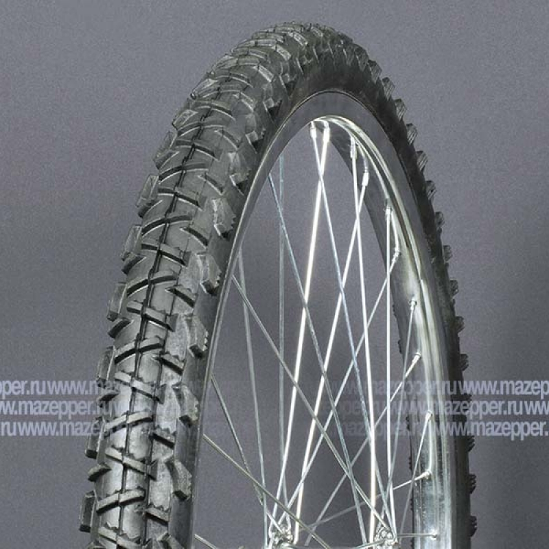 Шина вело 24" 47-507  Л-348 (без камеры) "ПЕТРОШИНА" (24х1,85) Таир, Аист, Альтаир (шип.) задняя Mazepper
