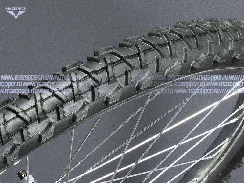 Шина вело 24" 47-507  Л-348 (без камеры) "ПЕТРОШИНА" (24х1,85) Таир, Аист, Альтаир (шип.) задняя Mazepper