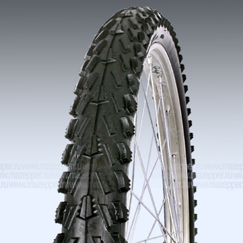 Шина вело 24" 47-507  Л-349 (без камеры) "ПЕТРОШИНА" (24х1,85) Таир, Аист, Альтаир (шип.) передняя Mazepper