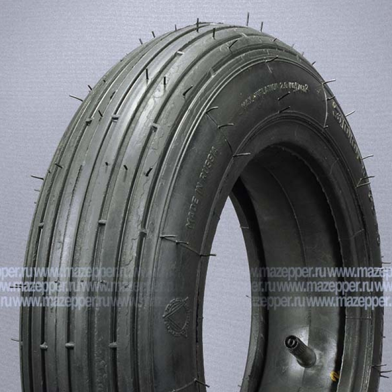 Шина индустриальная  8" 3,00-8 Л-369, 38А4 (с камерой) "ПЕТРОШИНА" садовые, строительные тележки Mazepper