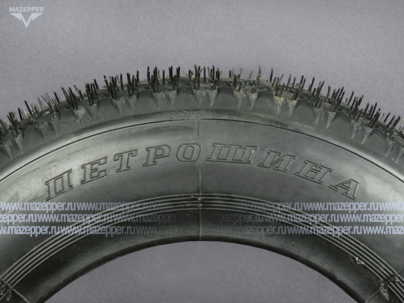 Шина индустриальная 10" 4,00-10 Л-378, 49А6, 4PR (с камерой) "ПЕТРОШИНА" садовые, строительн тележки Mazepper