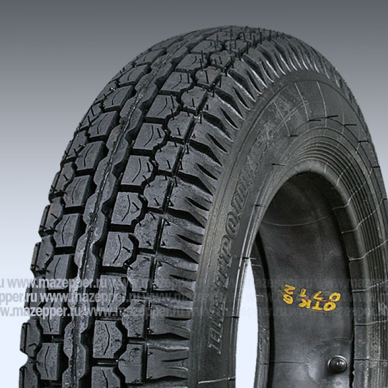 Шина индустриальная 10" 4,00-10С  К-96, 69F, 4PR (с камерой) "ПЕТРОШИНА" мотороллеры "Муравей" Mazepper