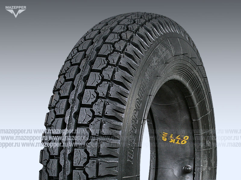 Шина индустриальная 10" 4,00-10С  К-96, 69F, 4PR (с камерой) "ПЕТРОШИНА" мотороллеры "Муравей" Mazepper