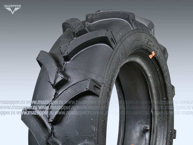 Шина индустриальная 10" 4,50-10 Л-360, 48A4, 2PR (с камерой) "ПЕТРОШИНА" мотоблоки "Нева", "Каскад" Mazepper