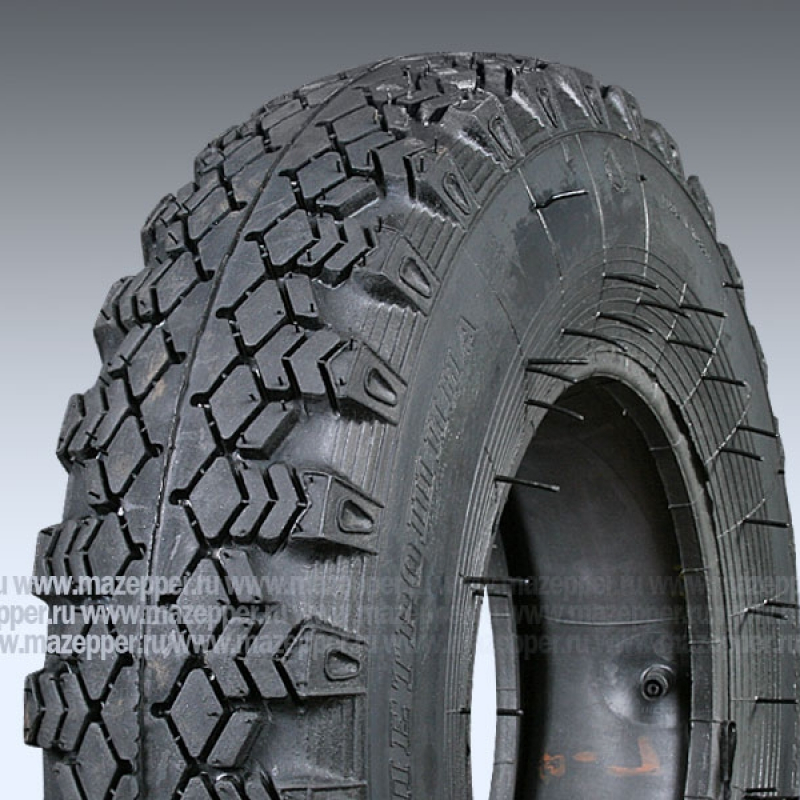 Шина индустриальная 10" 5,00-10 В-19АМ, 52F, 4PR (с камерой) "ПЕТРОШИНА" прицепы Пчёлка, Скиф, Тонар Mazepper