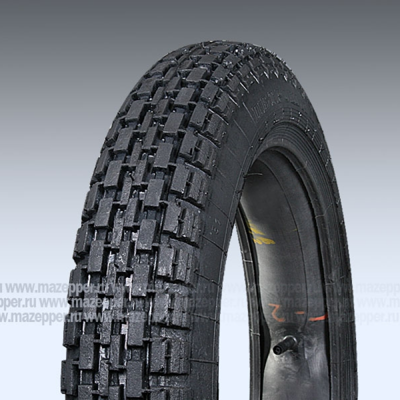 Шина мото 16" 3,25-16 Л-133, M/C, 52К, 4PR (с камерой) "ПЕТРОШИНА" Восход, Сова, Курьер (дорожная) Mazepper