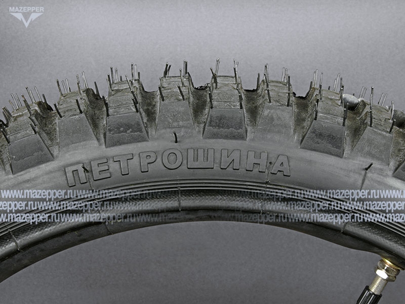 Шина мото 17"  70/100-17 Л-263, M/C, 40M, 4PR (с камерой) "ПЕТРОШИНА" DELTA (вентиль TR4) эндуро Mazepper