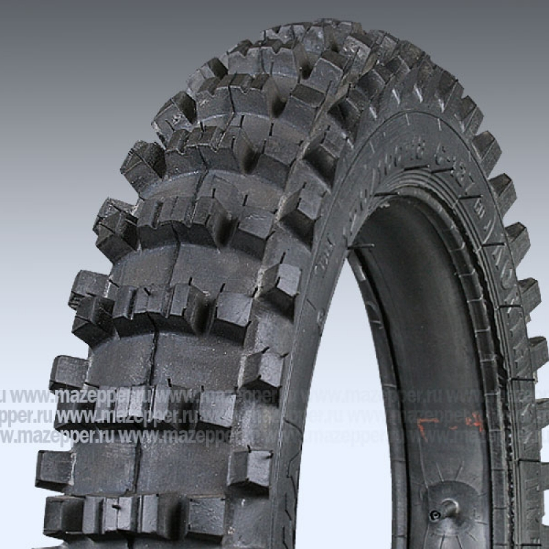 Шина мото 18" 120/100-18 С-137, M/C, 60J, 4PR (с камерой) "ПЕТРОШИНА" (кросс) Mazepper