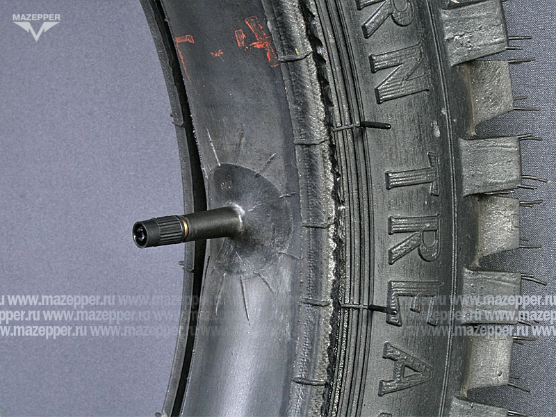 Шина мото 18" 120/100-18 С-137, M/C, 60J, 4PR (с камерой) "ПЕТРОШИНА" (кросс) Mazepper
