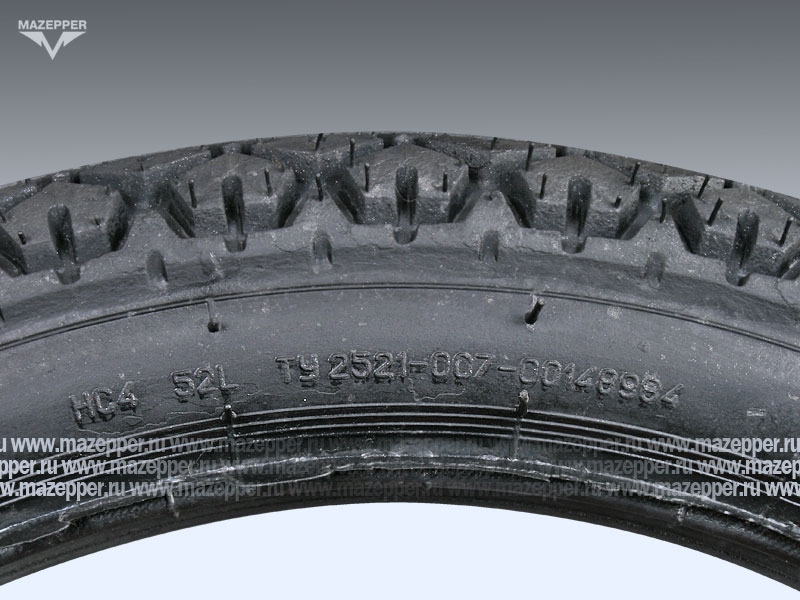 Шина мото 18" 3,00-18 С-109, M/C, 52L, 4PR (с камерой) "ПЕТРОШИНА" Минск (дорожная) Mazepper