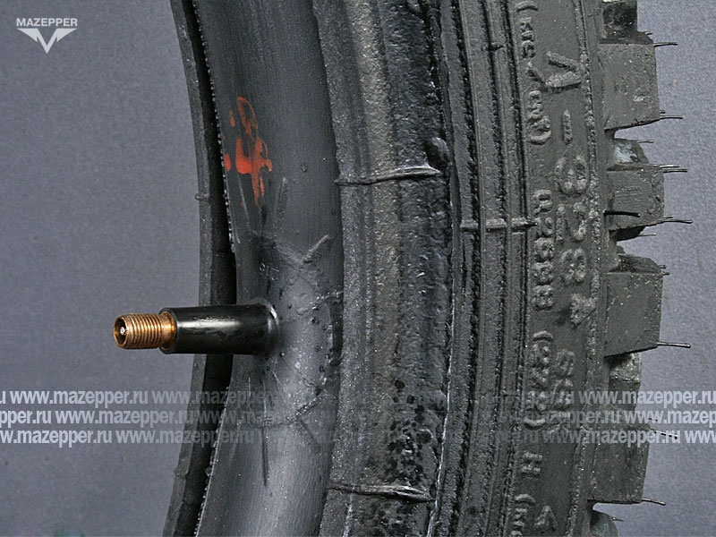 Шина мото 18" 3,50-18 Л-328, M/C, 63K, 4PR (с камерой) "ПЕТРОШИНА" ИЖ, Ява (эндуро) Mazepper