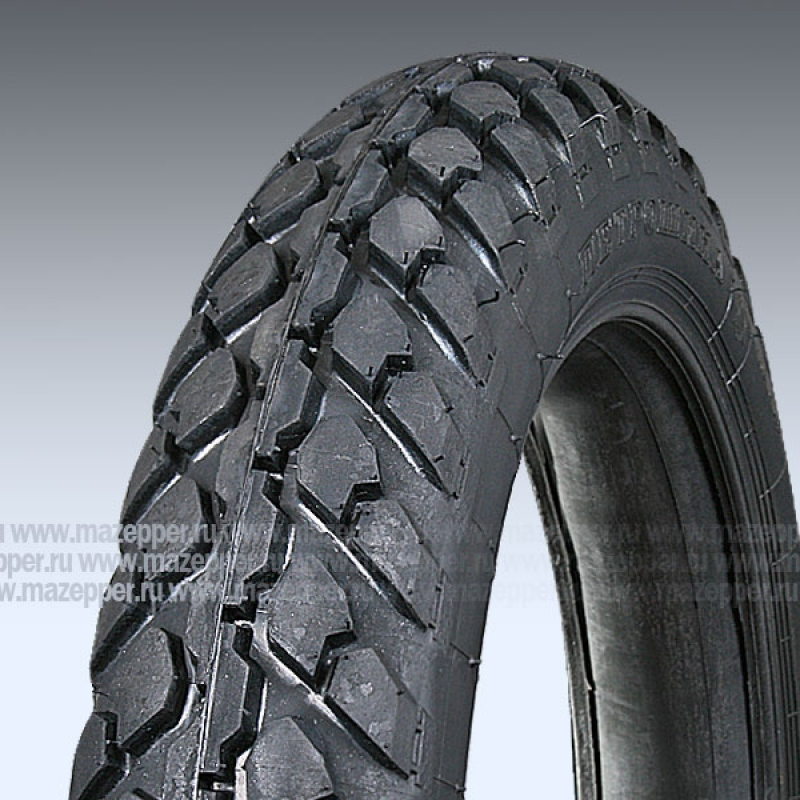 Шина мото 18" 3,75-18 К-124, M/C, 63J, 4PR (с камерой) "ПЕТРОШИНА" ИЖ, Ява (эндуро) Mazepper