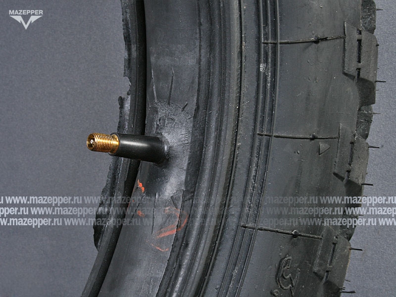 Шина мото 18" 3,75-18 К-124, M/C, 63J, 4PR (с камерой) "ПЕТРОШИНА" ИЖ, Ява (эндуро) Mazepper