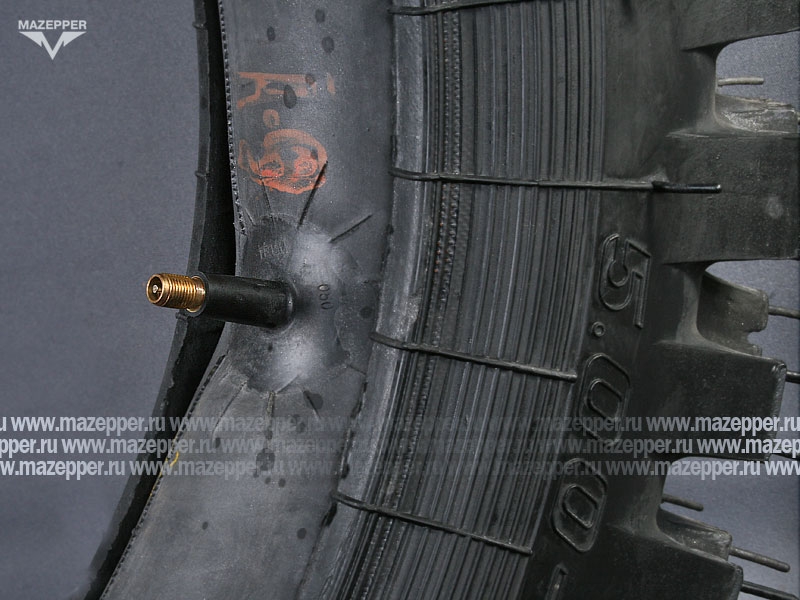 Шина мото 18" 5,00-18 Л-275, M/C, 64P, 4PR (с камерой) "ПЕТРОШИНА" (вентиль TR4) кросс Mazepper