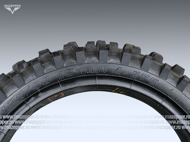 Шина мото 19" 120/90-19 Л-375, M/C, 66M, 4PR (с камерой) "ПЕТРОШИНА" Урал, Днепр, Triumph (кросс) Mazepper