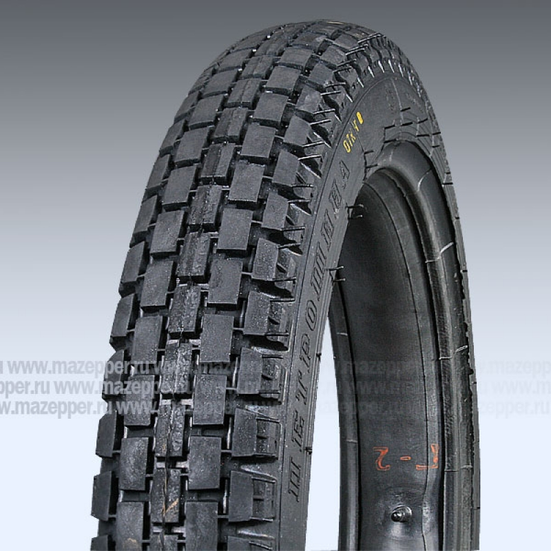 Шина мото 19" 3,75-19   И-40, M/C, 67K, 4PR (с камерой) "ПЕТРОШИНА" Урал, Днепр, К-750 (дорожная) Mazepper