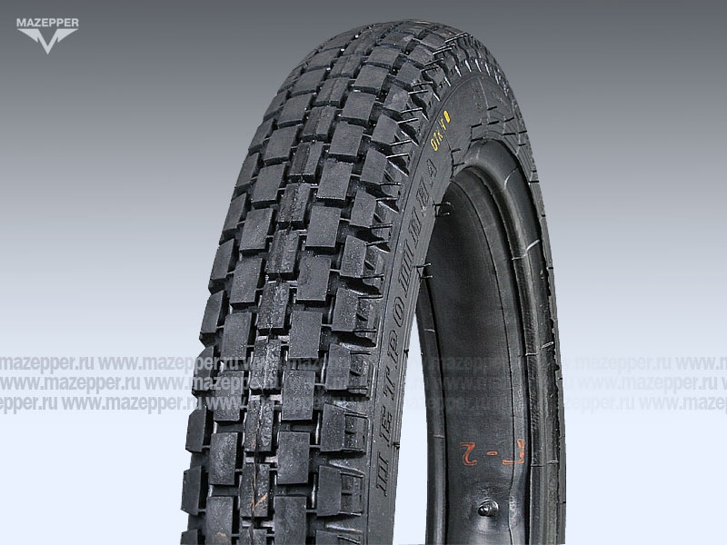 Шина мото 19" 3,75-19   И-40, M/C, 67K, 4PR (с камерой) "ПЕТРОШИНА" Урал, Днепр, К-750 (дорожная) Mazepper