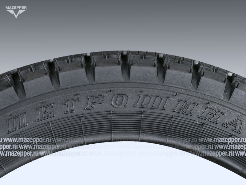 Шина мото 19" 4,00-19   С-93, M/C, 70L, 4PR (с камерой) "ПЕТРОШИНА" Урал, Днепр, К-750 (дорожная) Mazepper