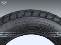 Шина скутер 10" 3,50-10 Л-370, 42J, 4PR (с камерой) "ПЕТРОШИНА" (вентиль JS87) мет. угловой (эндуро) Mazepper