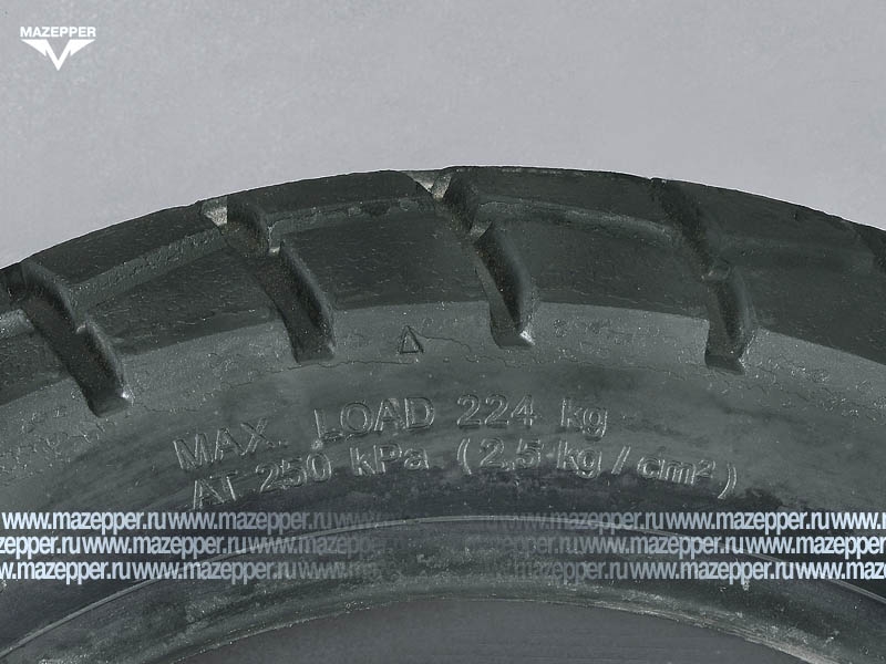 Шина скутер 12" 120/70-12 Л-373, 56J, 4PR, TL - бескамерная шина "ПЕТРОШИНА" (эндуро) Mazepper