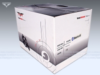 Шлем мотоциклетный "CAN" V170B-Bluetooth (черный, графика V-PAR) р-р 57-58 (M) (интеграл) Mazepper