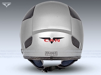 Шлем мотоциклетный "CAN" V580B-Bluetooth (серый) р-р 55-56 (S) (открытый со стеклом) Mazepper