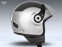Шлем мотоциклетный "CAN" V580B-Bluetooth (серый) р-р 55-56 (S) (открытый со стеклом) Mazepper