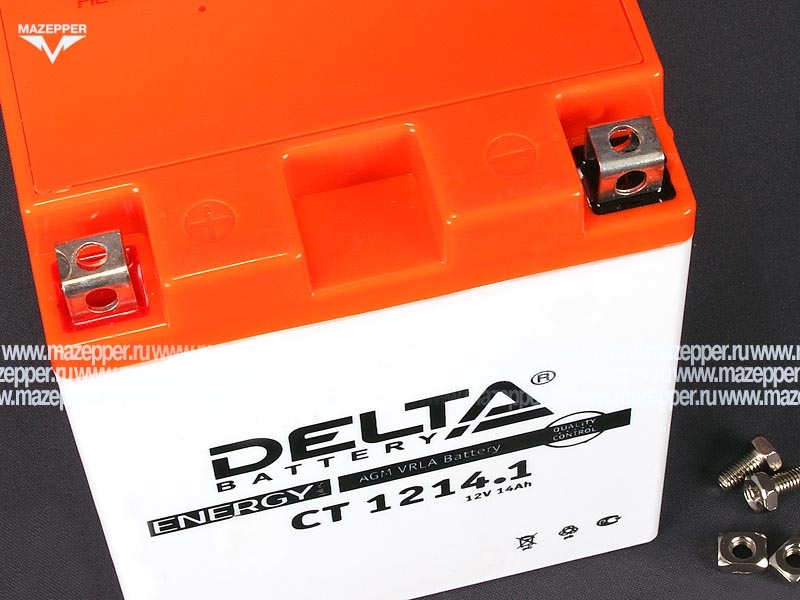 Аккумулятор 12V 14Ah (CT1214.1) "DELTA" (AGM VRLA) 132х89х164 (+  --) Mazepper