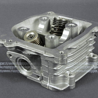 Головка цилиндра "Honling" (дв. 139QMB,100 см3, 4T) в сб. (Китай) с клапанами, без коромысел Mazepper