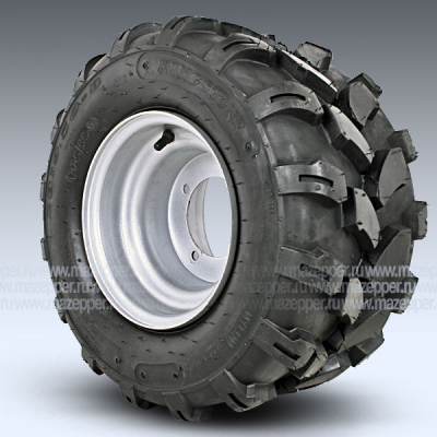 Диск колёсный (АТV)  8" 8x9,5  4/90, 67 (сталь, задний) "Bashan" BS150S в сб. (с шиной 18х9,5-8) Mazepper