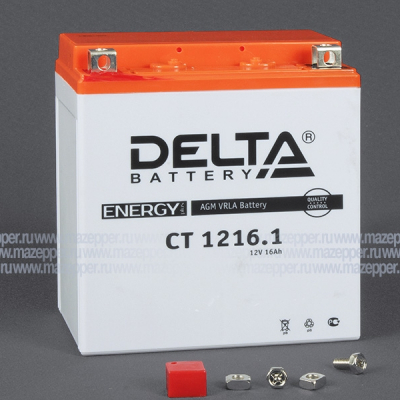 Аккумулятор 12V 16Ah (CT1216.1) "DELTA" (AGM VRLA) 151х88х164 (+  --) Mazepper