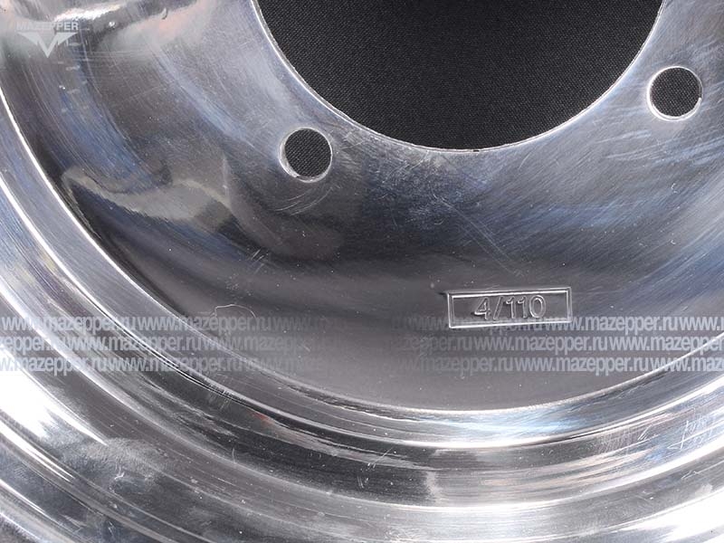 Диск колёсный (АТV) 10" 10x4,9 4/110, 88, +5 (алюминий, передний, хром) Mazepper