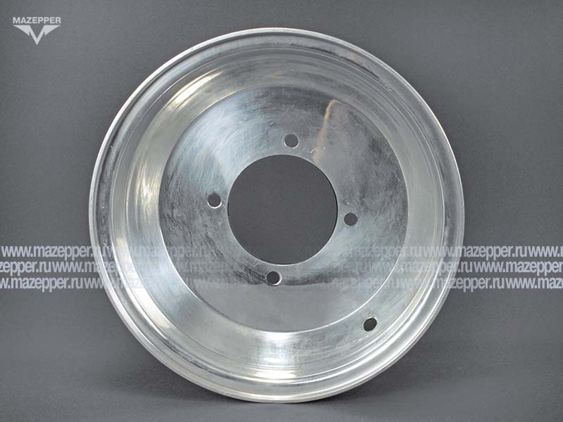 Диск колёсный (АТV) 10" 10x4,9 4/110, 88, +5 (алюминий, передний, хром) Mazepper
