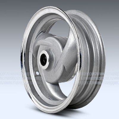 Диск колёсный (скутер) 10" 10х2,50 "Honling" передний (алюминий) торм. бар. D=110, h=34 мм. (Китай) Mazepper