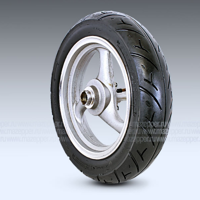 Диск колёсный (скутер) 12" 12х2,50 "Honling" передний (алюминий) дисковый тормоз (с шиной) Mazepper