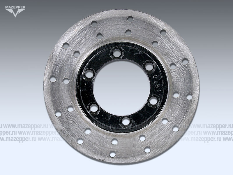 Диск тормозной D=130 мм., d=47,5 мм., h=4,0 мм. "Bashan" BS150S-2B, BS200S-7A, BS250S-11B (передний) Mazepper