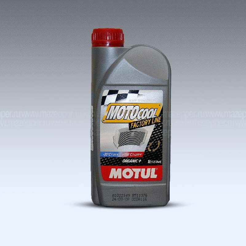 Жидкость охлаждающая "MOTUL" Motocool Factory Line -35°С (1л.) organic+ Mazepper