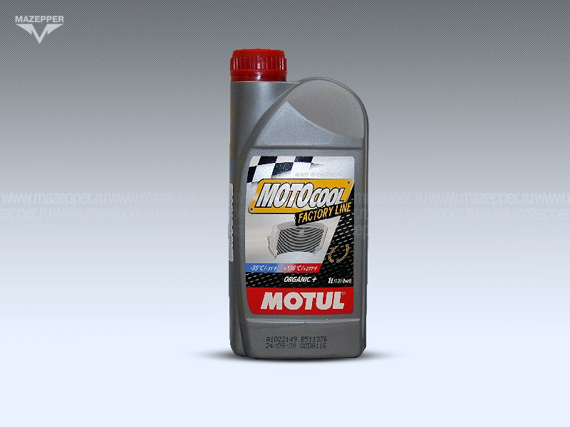 Жидкость охлаждающая "MOTUL" Motocool Factory Line -35°С (1л.) organic+ Mazepper
