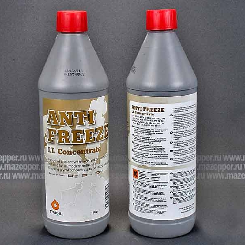 Жидкость охлаждающая "Statoil" Antifreeze LL CONC (1л.) концентрат Mazepper