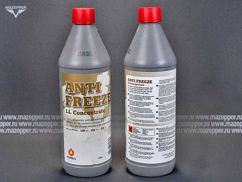 Жидкость охлаждающая "Statoil" Antifreeze LL CONC (1л.) концентрат Mazepper