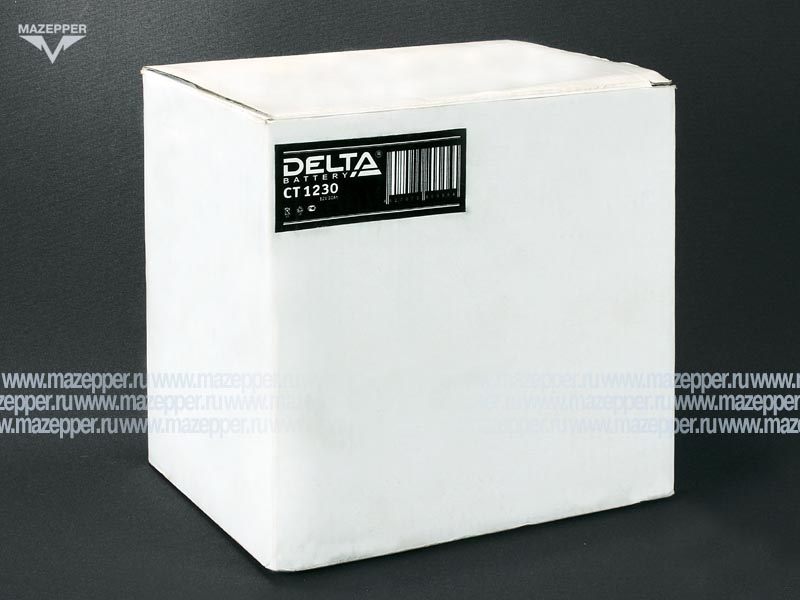 Аккумулятор 12V 30Ah (CT1230) "DELTA" (AGM VRLA) 168х126х175 (--  +) Mazepper