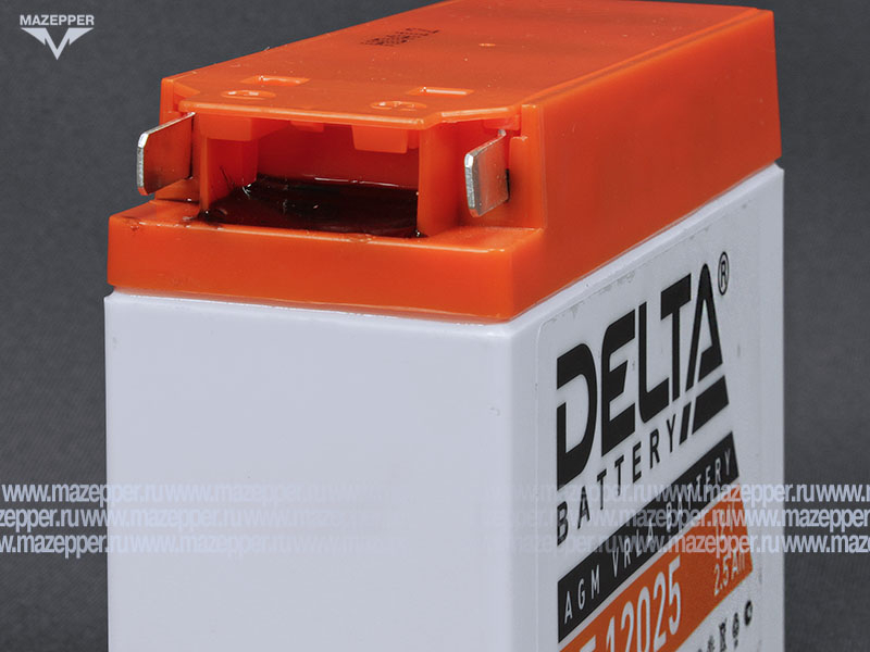 Аккумулятор 12V  2,5Ah (CT12025) "DELTA" (AGM VRLA) 113х38х87 (  =) Mazepper