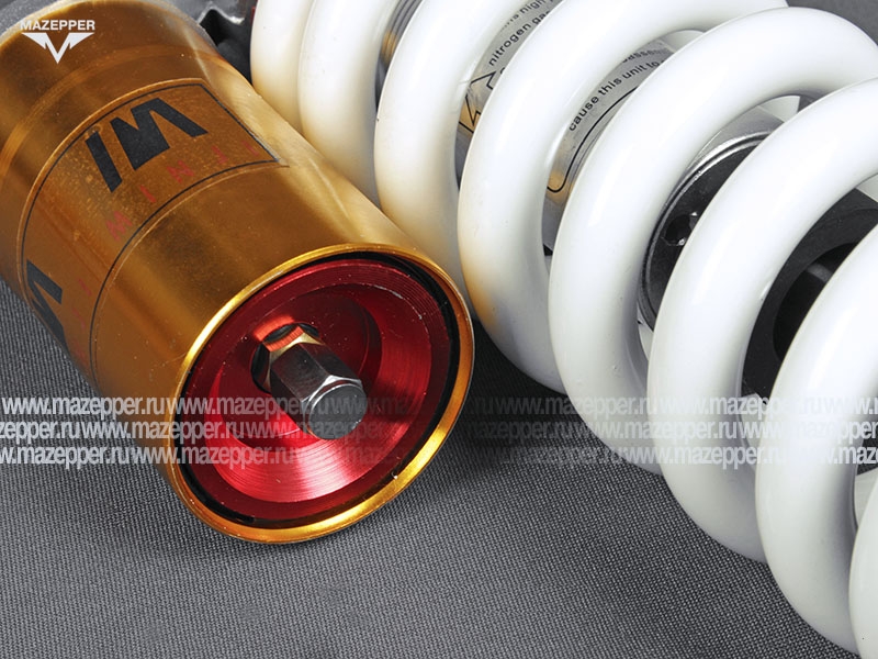 Амортизатор "Pitbike" (L=270 мм., d=10, d=10) 1000 lbs.(моно, подкачка, вынос. рез., рег. жёстк.) Mazepper