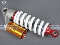 Амортизатор "Pitbike" (L=270 мм., d=10, d=10) 1000 lbs.(моно, подкачка, вынос. рез., рег. жёстк.) Mazepper